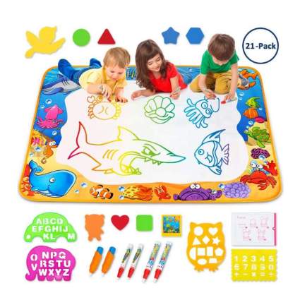 Toyk Aqua Magic Mat - Kids Painting Writing Doodle Board Toy
