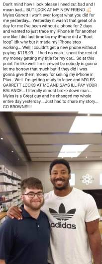 Myles Garrett post