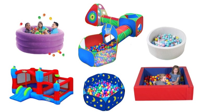 Angel Kidz Heart & Star Plastic Soft Play Balls For Ball Pit Tent Children Room 