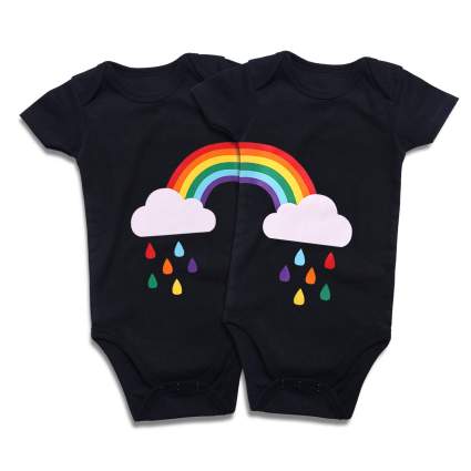 Rainbow babies onesies