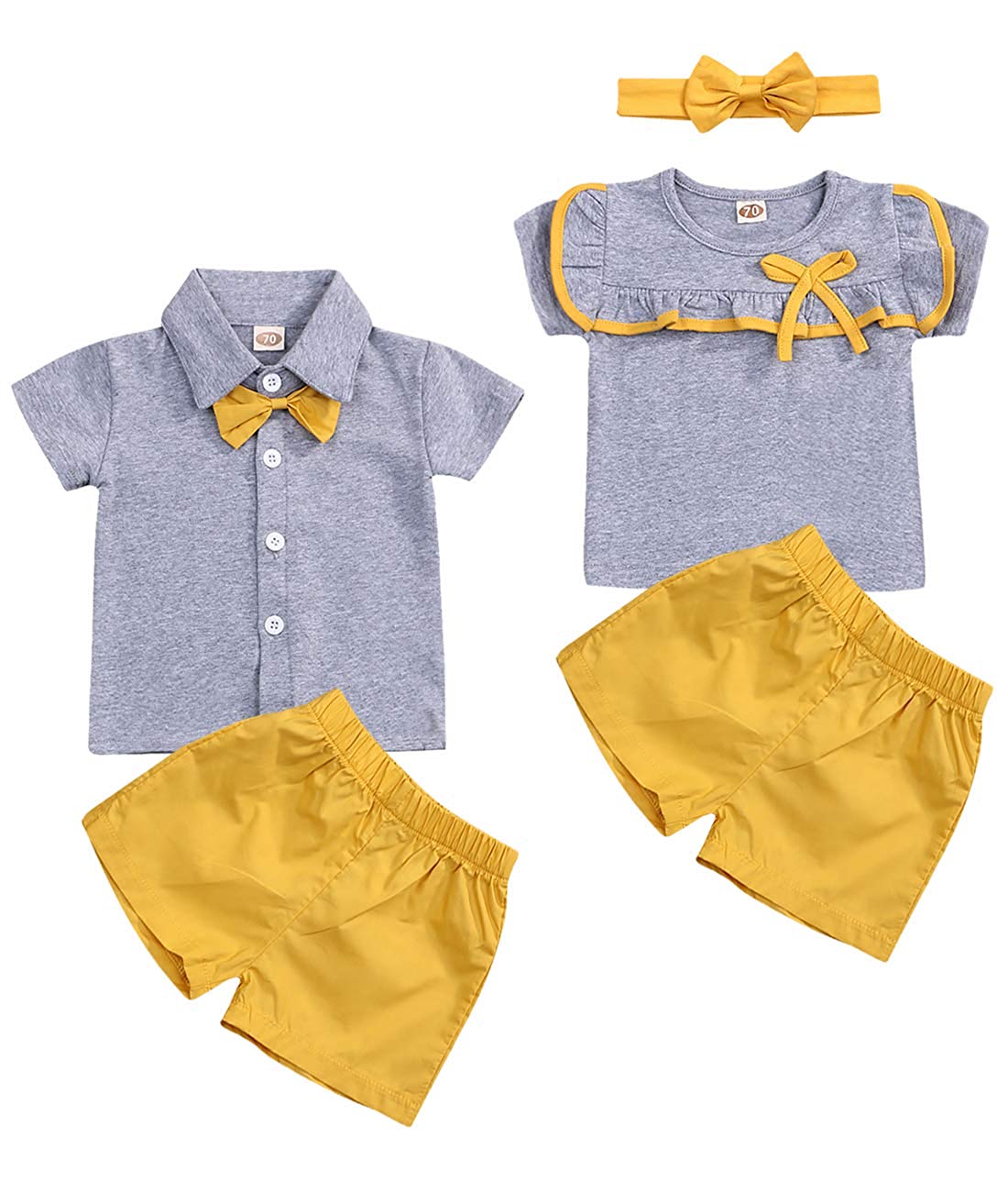 Newborn Twin Clothing Romper - Twin Baby Shower Gift Ideas