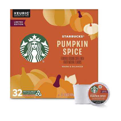 Starbucks Pumpkin Spice Flavored Coffee K-Cups 32-Count