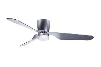 brushed nickel contemporary three blade ceiling fan