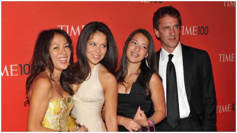 Sophia Chua Rubenfeld with her parents and sister