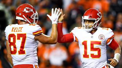 Chiefs’ Travis Kelce Trolls Himself for Missing TD Pass To Mahomes