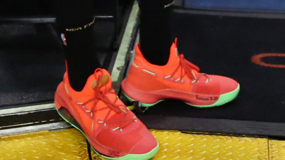 Steph Orange Shoes at NBA Finals Are Under |