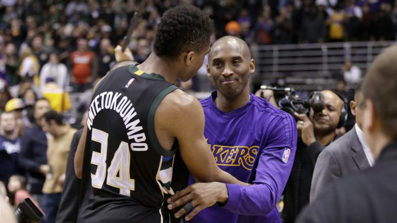 Kobe Bryant and Giannis Antetokounmpo