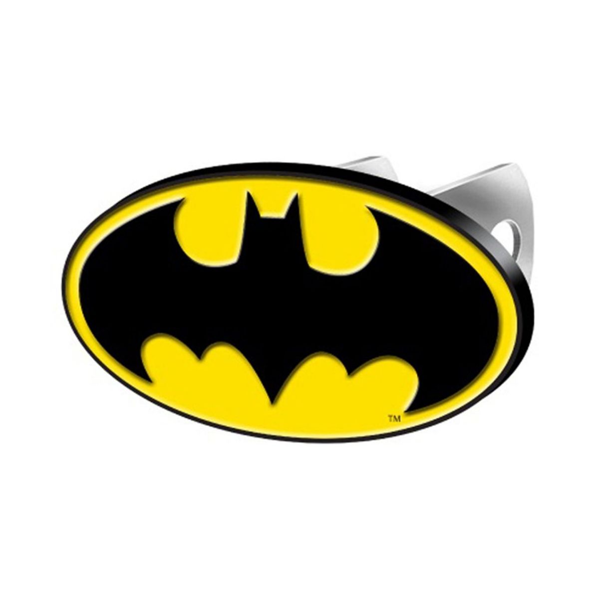 Batman Bright Polished Chrome with 3D Bat Emblem Metal Trailer Hitch Cover Fits 2 Inch Auto Car Truck Receiver