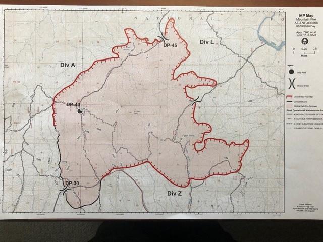 Mountain Fire Map from June 10