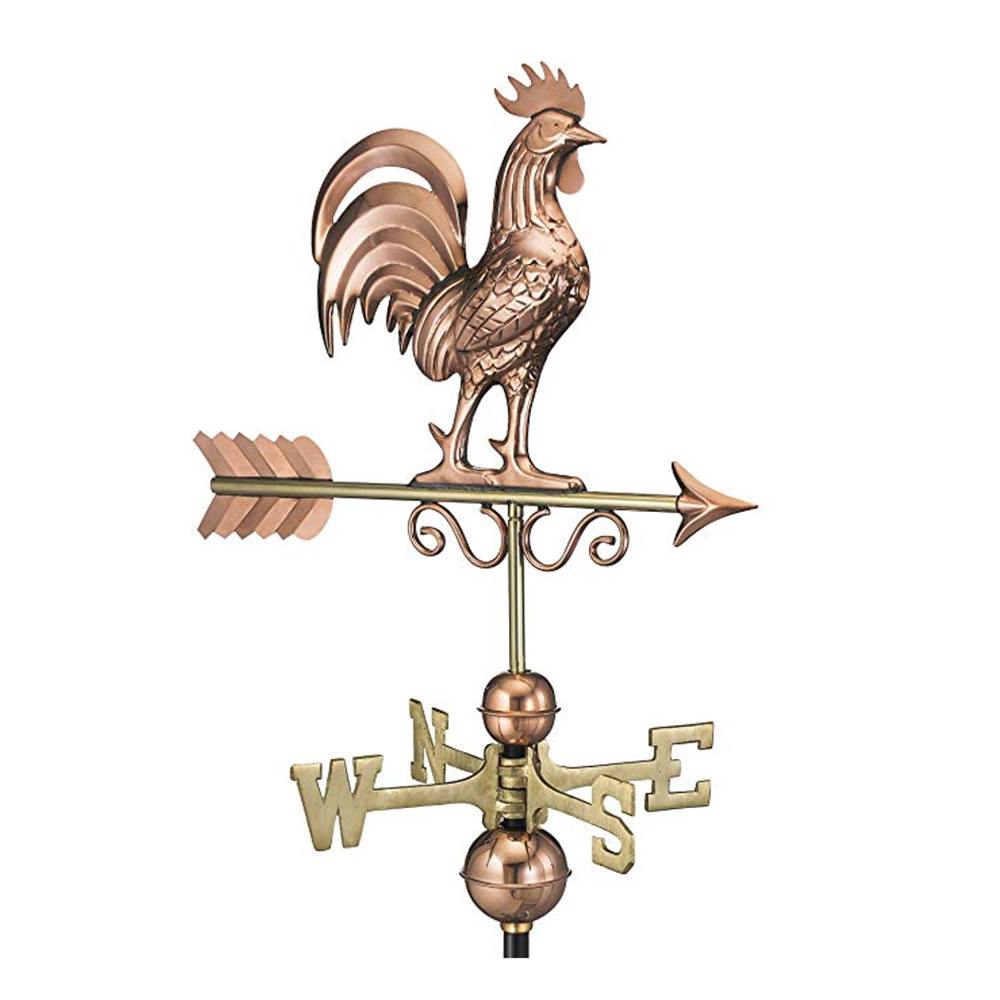 Montague Metal Products 32-Inch Weathervane with Gold More and Colt Ornament 