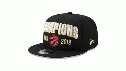 raptors nba champions locker room hat