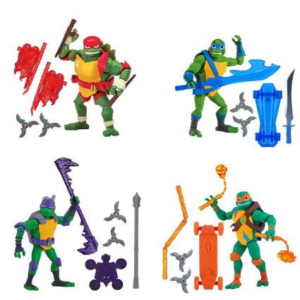 Rise of the Teenage Mutant Ninja Turtles Basic Action Figure Four Pack