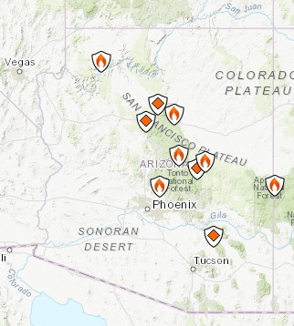 Arizona Fire Map