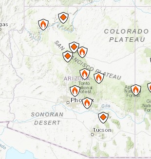 Arizona Fire Map