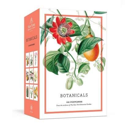 Box of botanical postcards