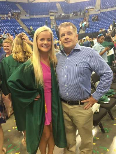 ally kostial with her father