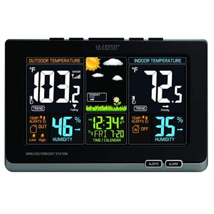 digital color wireless weather station