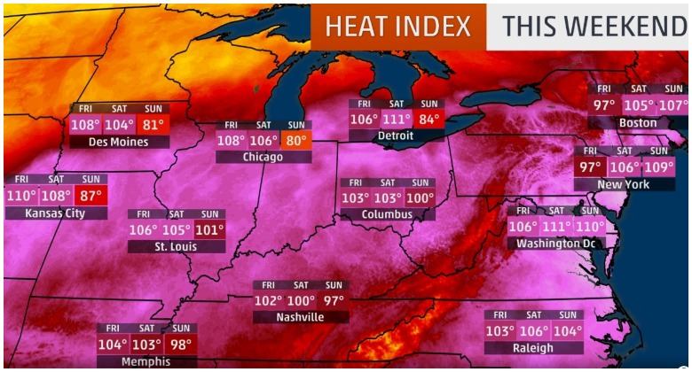 hot temperatures heat wave