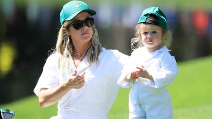 Shane Lowry’s Wife, Wendy Lowry & Daughter, Iris, Hug Golfer After Win