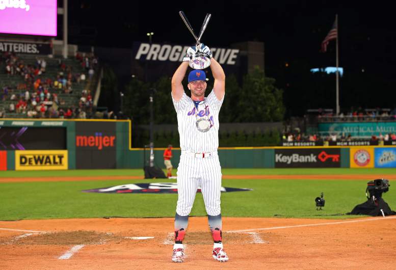 New York Mets' Pete Alonso grew up watching the Home Run Derby and on Monday night he was crowned its champion in his rookie season. 