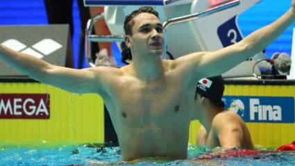 WATCH: Michael Phelps’ 200M Butterfly WR Broken by Kristof Milak