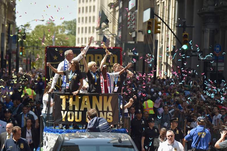 The U.S. Women's Soccer Team took a trip down the Canyon of Heroes on Wednesday, as NYC celebrated the World Cup champs with a ticker-tape parade.
