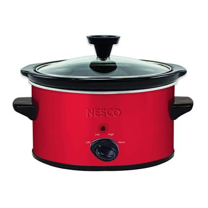 small red slow cooker