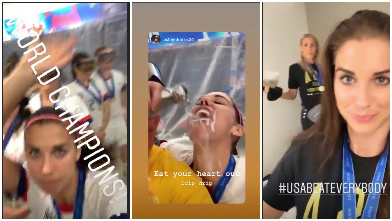 Alex Morgan Posts World Cup Celebration On Instagram Heavy Com