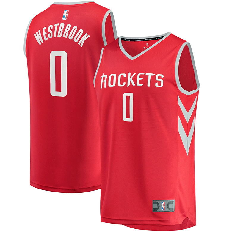 Men 2019 New Houston Rockets #0 Russell Westbrook Swingman Jersey Red