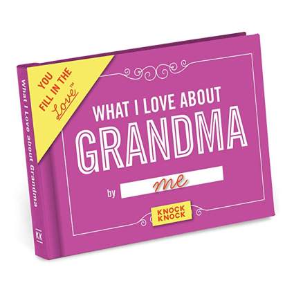 fill in the love book for grandma
