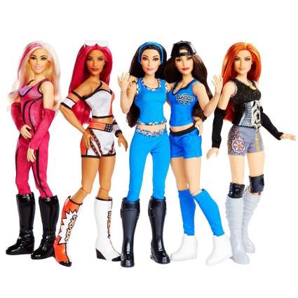WWE Superstars Collection Fashion Dolls, 5 pack