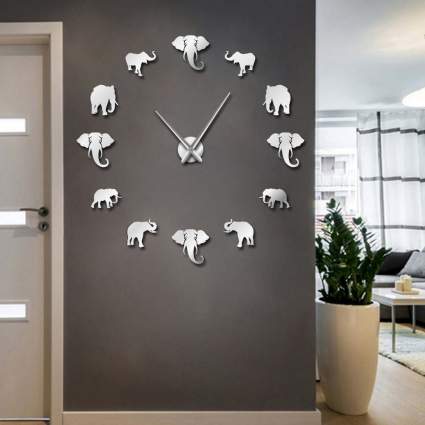 DIY Large Elephant Wall Clock