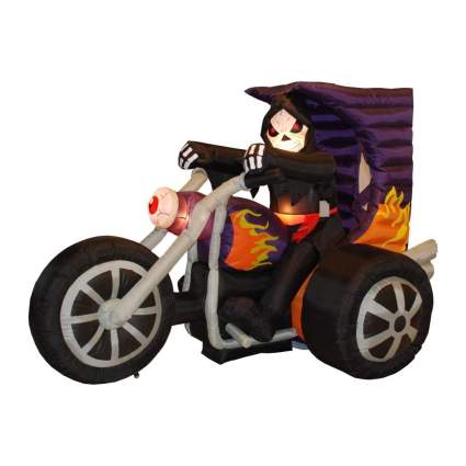 7-Foot Grim Reaper on Motorcycle Inflatable
