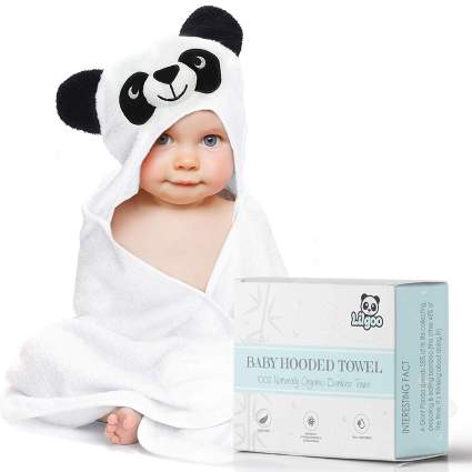 Premium Organic Bamboo Hooded Baby Towel