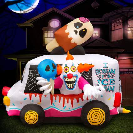 8-Foot Inflatable Clown Ice Cream Truck