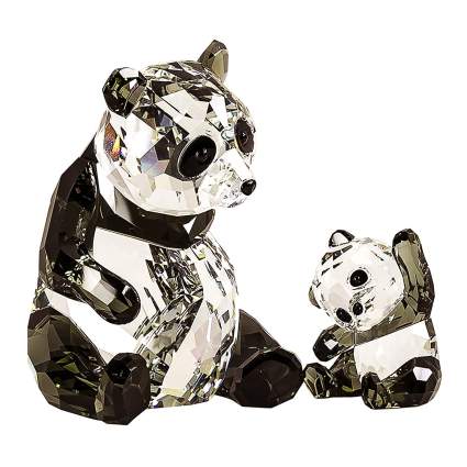 Swarovski Figurine Panda With Baby