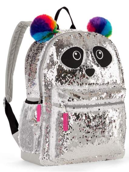 Panda 2 Way Sequins Critter Backpack
