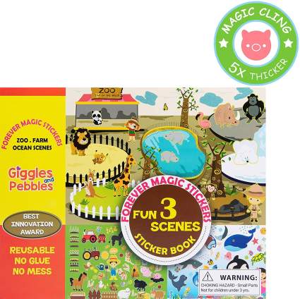 Giggles & Pebbles Educational Magic Sticker Pad Book