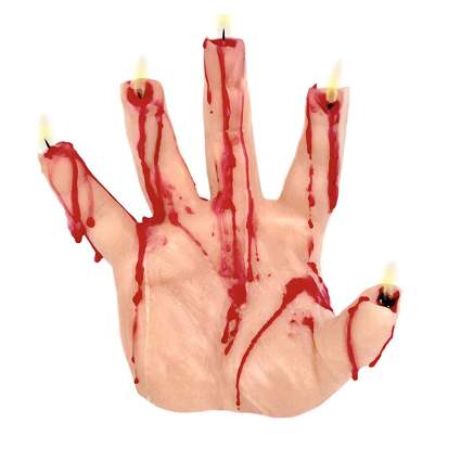 Bleeding hand candle
