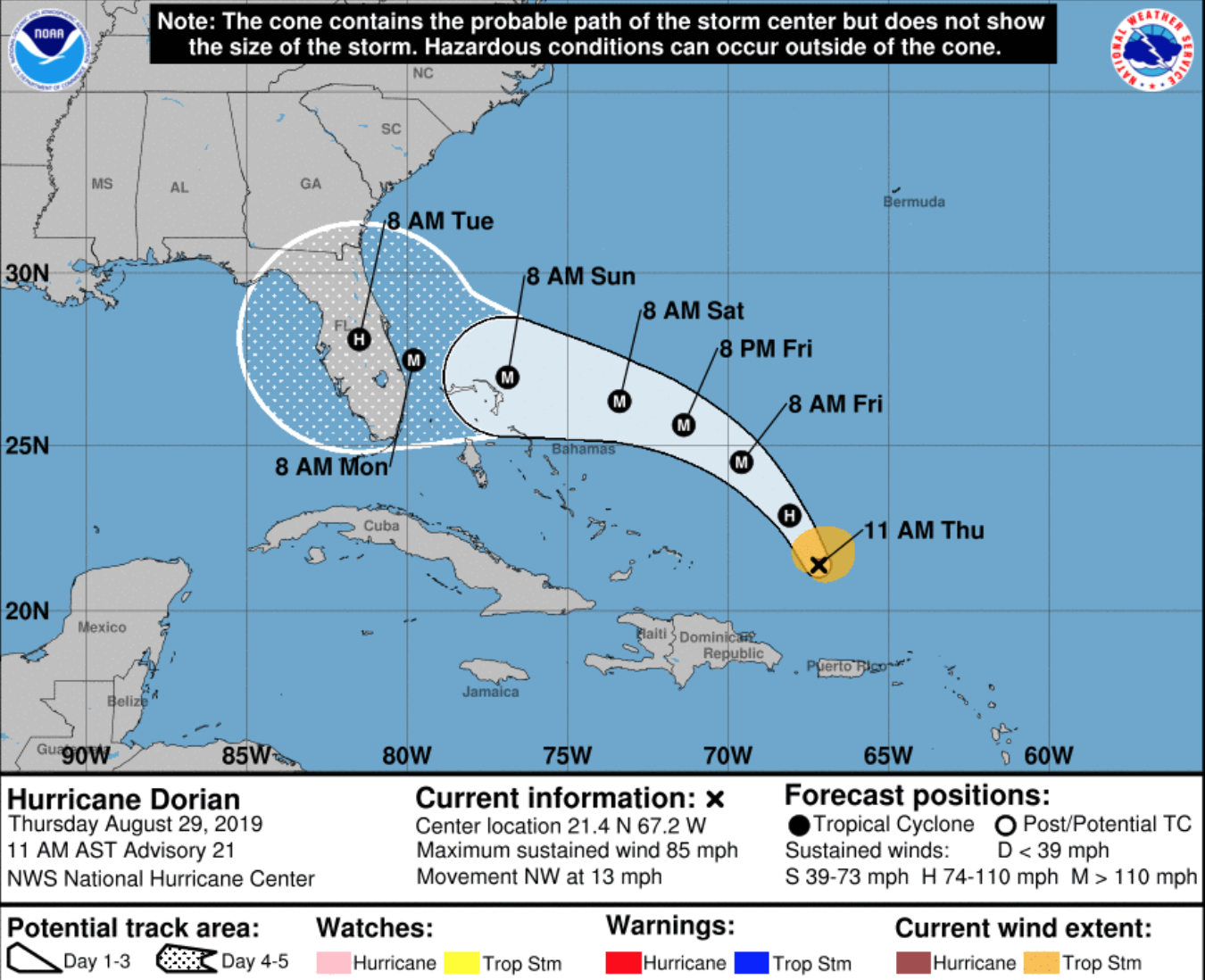 Will Hurricane Dorian Hit the Bahamas? See Latest Track