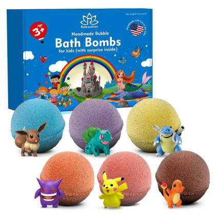 Bath Bombs For Kids with POKEMON TOYS INSIDE