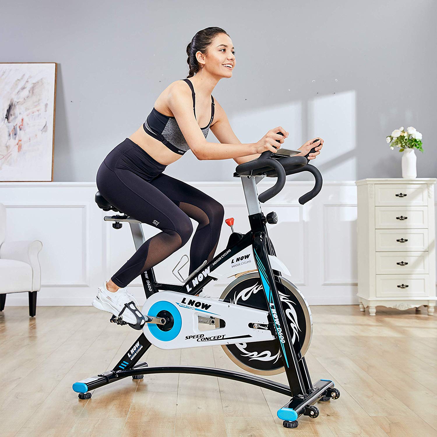 merax deluxe indoor cycling bike cycle trainer exercise bicycle