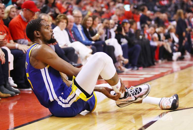 Kevin Durant ruptured his Achilles tendon in Game 5 of the NBA Finals on June 10, 2019.