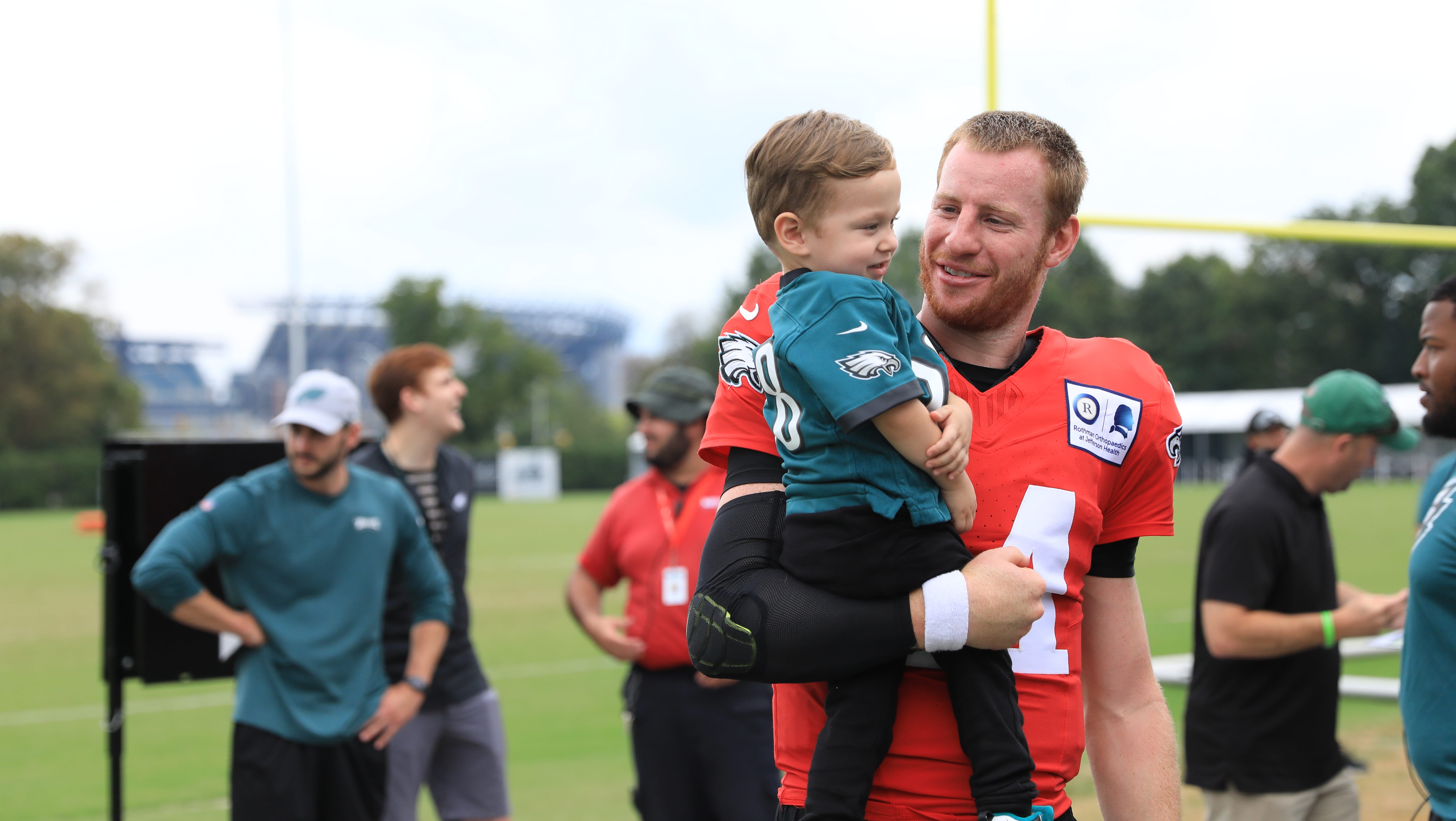 carson wentz kids shirt