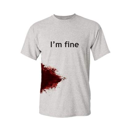 im fine halloween shirt