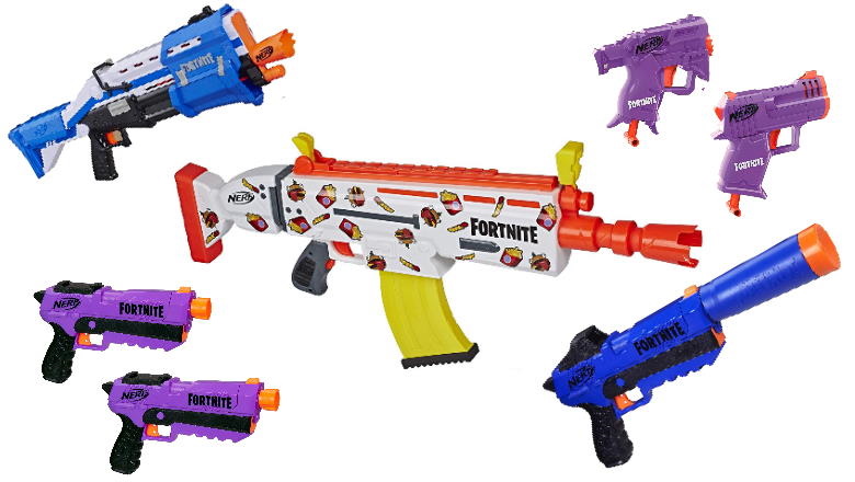 NERF Fortnite AR-DURRR Burger Dart Blaster Gun Toy