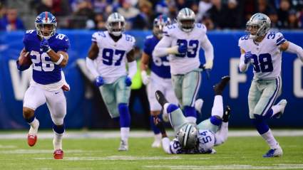 NFL Legend Predicts Saquon Barkley Will Rush for 200 Yards vs. Cowboys [WATCH]