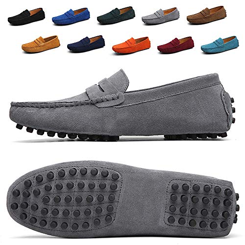 mens suede driving loafers