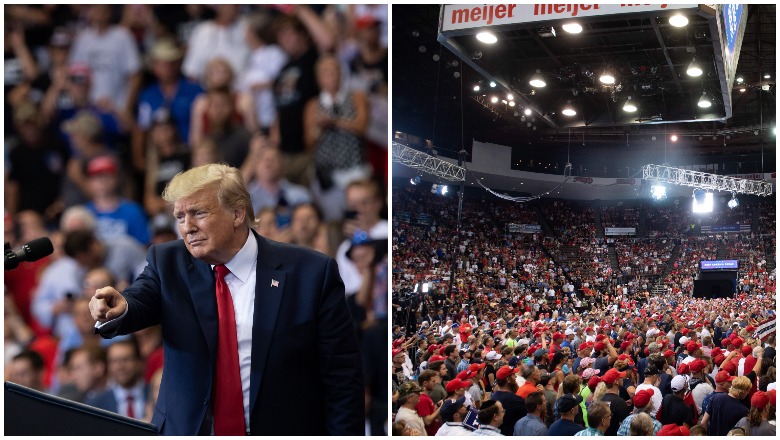 How Many Were At Trump’s Cincinnati Rally? [Crowd Photos] | Heavy.com