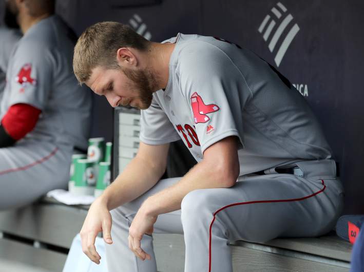 Chris Sale is being shut down for the rest of the regular season with a left elbow injury.